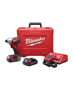 MLW2656-22CT image(0) - Milwaukee Tool M18 1/4" HEX Impact Driver CP Kit