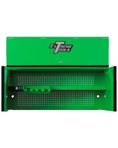 EXTRX552501HCGNBK image(0) - Extreme Tools Extreme Tools RX Series Professional 55"W x 25"D Extreme Power Workstation&reg; Hutch Green, Black Drawer Pulls