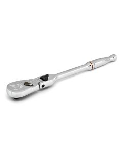 GearWrench 1/4 Inch Drive 90-Tooth Locking Flex Head Teardrop Ratchet 7 Inch