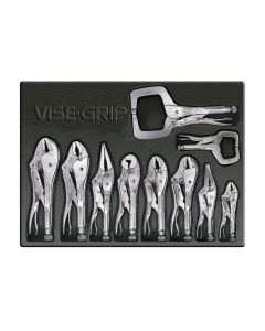 VGP1078TRAY image(0) - Vise Grip 1078TRAY - Locking Pliers 10 Piece Kit Tray