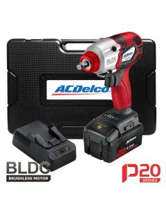 ACDARI20138A1-3M image(0) - ACDelco P20 - 20V BRUSHLESS 3/8" Imp Wrench Kit