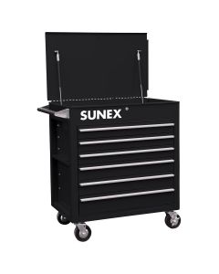 SUN8057BK image(0) - SUNEX 6-Drawer Full-Drawer Professional Cart