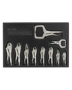 VGP1078TRAY image(0) - Vise Grip Original Locking Pliers Set - 10 Piece