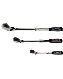 EZRMR482FL image(0) - E-Z Red 3 Piece Locking Flex Head/Extenable Ratchet set