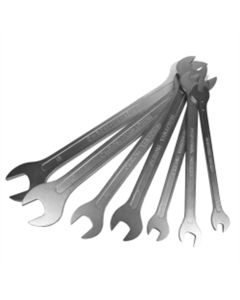 VIMMFW100 image(0) - VIM Tools Metric Flat Wrench Set, 7 Piece 6 mm Thru 19 mm, Open End, Thin Flat Design