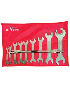 V8T8109 image(0) - V-8 Tools WRE SET 9PC SUPER THIN 18 SIZES