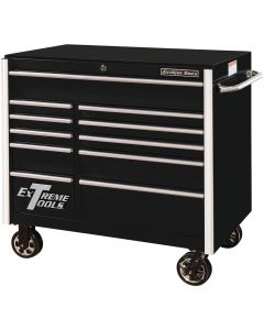 EXTRX412511RCBK image(0) - Extreme Tools Extreme Tools 41" 11-Drawer Roller Cabinet, Black