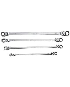 MTNRF7 image(0) - Mountain Flexible Reversible SAE Ratchet Wrench, 4-piece (12, 14, 16 & 18&rdquo;)