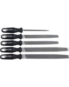 NIC22040HN image(0) - Cooper Tools 5 PIECE GENERAL PURPOSE FILE KIT ERGONOMIC HANDLES