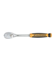 KDT81208T image(0) - GearWrench 3/8 Inch Drive 90-Tooth Dual Material Teardrop Ratchet 9 Inch