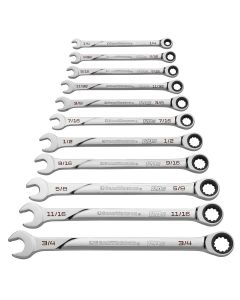 KDT86450 image(0) - GearWrench 11 Piece 120XP Universal Spline XL Ratcheting Combination SAE Wrench Set