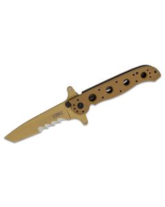 CRKM16-13DSFG image(0) - CRKT (Columbia River Knife) M16-13DSFG Tanto Folding Tactical M16 Knife with Veff Serrations - Desert Tan