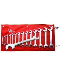 V8T214 image(0) - V-8 Tools WRE SET COMBO 14PC ANGLE 3/8-1-1/4