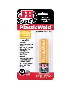 JBW8237 image(0) - J B Weld J-B Weld 8237 PlasticWeld Plastic Repair Epoxy Putty - 2 oz.