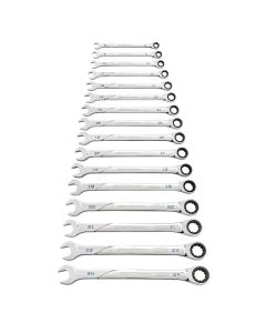 KDT86427 image(0) - GearWrench 16 Piece 120XP Universal Spline XL Ratcheting Combination Metric Wrench Set