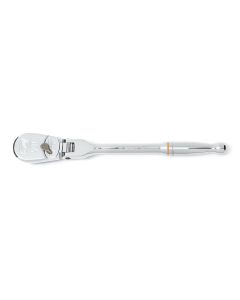 KDT81012T image(0) - GearWrench 1/4 Inch Drive 90-Tooth Flex Head Teardrop Ratchet 7 Inch