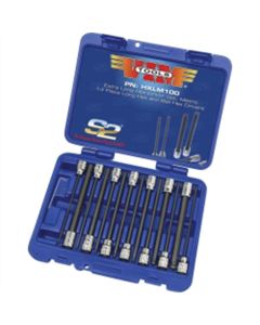 VIMHXL100 image(0) - VIM Tools Long Hex Driver Set Inch,14 Pc