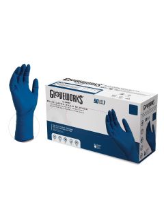 AMXGPLHD86100 image(0) - Ammex Corporation L GlovePlus HD P/F Extra Long Latex Gloves