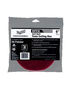 MEGDFC6 image(0) - Meguiar's Automotive 6" Soft Buff DA Foam Cutting Disc