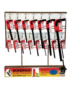 BND18289 image(0) - Bondhus Corp. 15PC MET Hex Key Metal Display Rack