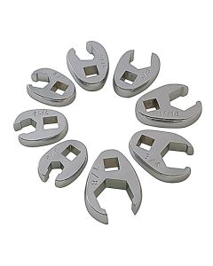 SUN9708 image(0) - Sunex 8PC SAE FLARE CROWFOOT WRENCH SET 3/8"-7/8"