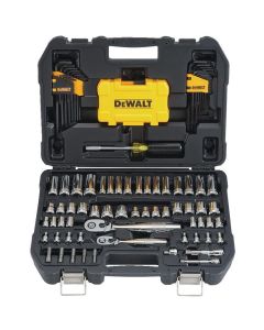 DWTDWMT73801 image(0) - DeWalt DEWALT Mechanics Tools Kit and Socket Set, 108-Piece