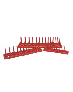 K Tool International Socket Holder Set 3 pc SAE Red