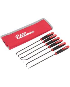 ULLCHP6-LP image(0) - Ullman Devices Corp. Six Piece 9-3/4" Long Hook & Pick Set