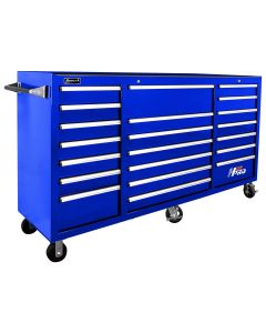 Homak Manufacturing 72 in. H2Pro Series 21 Drawer Rolling Cabinet, Blue