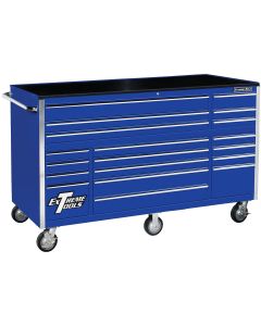 EXTRX722519RCBL image(0) - Extreme Tools 72 in. 19-Drawer Roller Cabinet, Blue