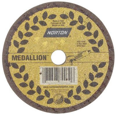 NOR89030 image(0) - Norton Abrasives 5PK CUTOFF WHEELS MEDALLION 3 X 1/16 3/8 5PK