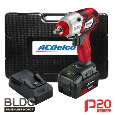 ACDARI20138A1-3M image(0) - ACDelco P20 - 20V BRUSHLESS 3/8" Imp Wrench Kit