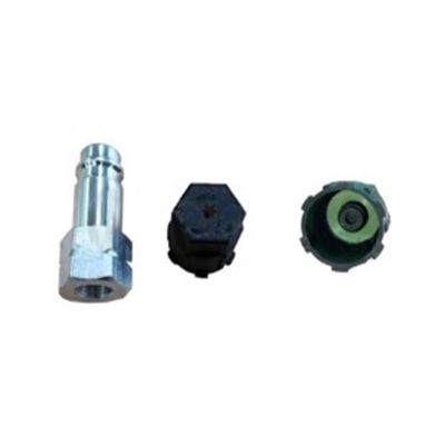 FJC2809 image(0) - FJC R-1234yf Aluminum straight adapter with JRA Valve core  1/4 SAE F M9 x 1