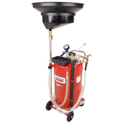 LIN3639 image(0) - Lincoln Lubrication Self-Evacuating Used Fluid Drain and Evacuator Combo, 25-Gallon