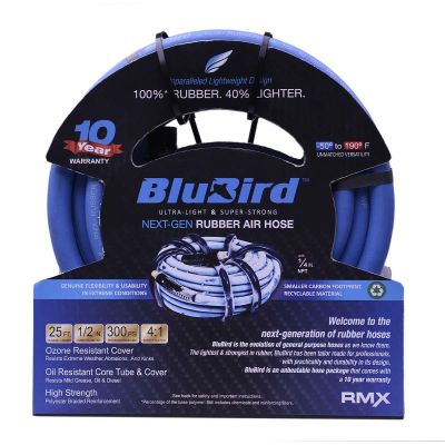 BLBBB1225 image(0) - BluBird BluBird Air Hose 1/2 in. x 25 ft., 1/2 in. MNPT