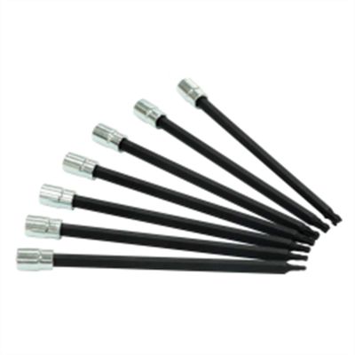 VIMBTXL400 image(0) - VIM Tools Ball TORX Extra Long Set, 7 Piece T10 Thru T40 TORX, 6 Inch Long, 1/4 Inch Square Drive