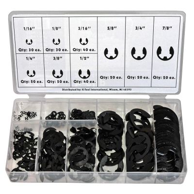 KTI00072 image(0) - K Tool International 300-pc E-Clip Assortment Kit