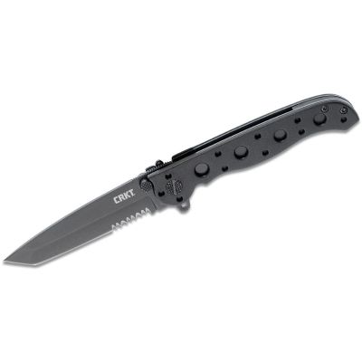 CRKM16-10KZ image(0) - CRKT (Columbia River Knife) M16-10KZ Tanto Folding Tactical M16 Knife with Triple Point Serrations- Black