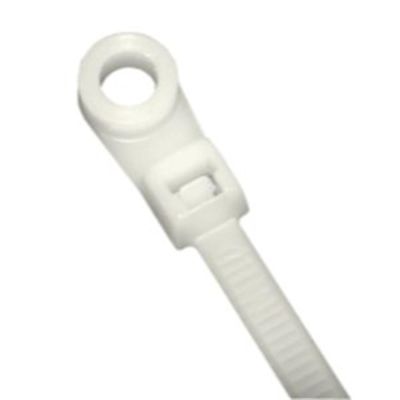 KTI77140 image(0) - K Tool International Cable Zip Tie 14 Ich Natural 100/Pack 50 Pound Tensile with Mount Head