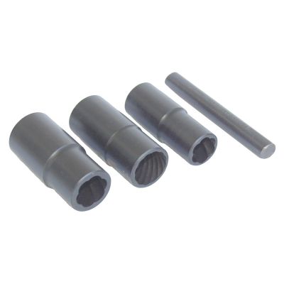 LTI4350 image(0) - Milton Industries LTI Tool By MIlton 4 Piece Twist Socket Lug Nut Removal Kit