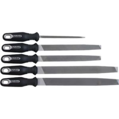 NIC22040HN image(0) - Cooper Tools 5 PIECE GENERAL PURPOSE FILE KIT ERGONOMIC HANDLES