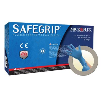 MFXSG375XL image(0) - Microflex SAFEGRIP PF LATEX GLOVES XL 50PK