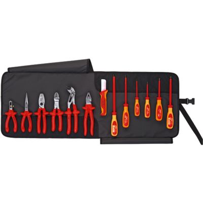 KNP9K008003US image(0) - KNIPEX 13PC ELECTRICIANS SET IN POUCH