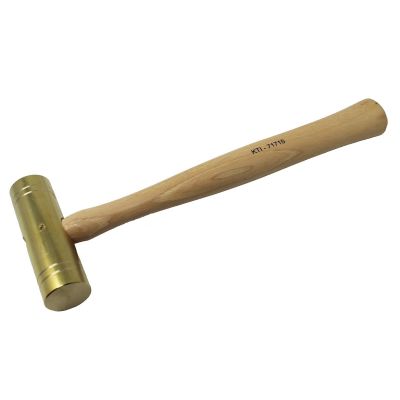 KTI71715 image(0) - K Tool International HAMMER BRASS 24OZ, HICKORY HANDLE