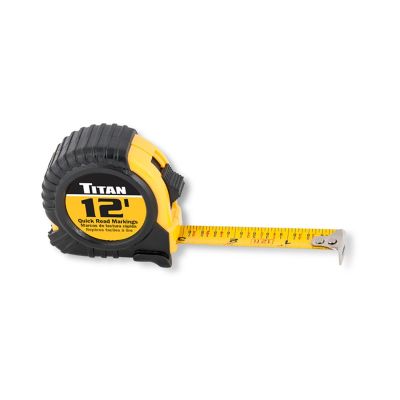 TIT10904 image(0) - TITAN 12' TAPE MEASURE