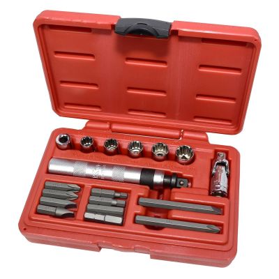 KTI71717 image(0) - K Tool International Impact Driver Set 18 Piece 3/8 in. Dr