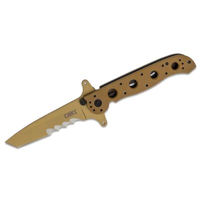 CRKM16-13DSFG image(0) - CRKT (Columbia River Knife) M16-13DSFG Tanto Folding Tactical M16 Knife with Veff Serrations - Desert Tan