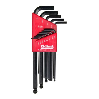 EKL13213 image(0) - Eklind Tool Company HEX KEY SET 13 PC BALL END SAE LNG .050-3/8IN.