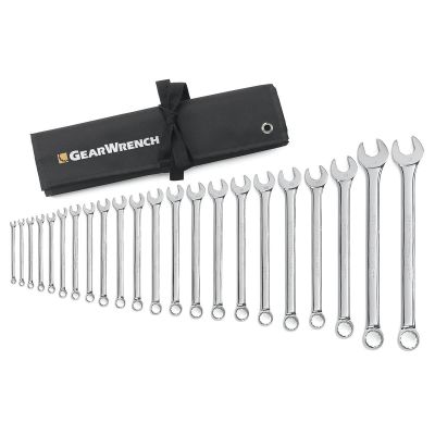 KDT81916 image(0) - GearWrench 22 Piece 12 Point Long Pattern Combination Metric Wrench Set