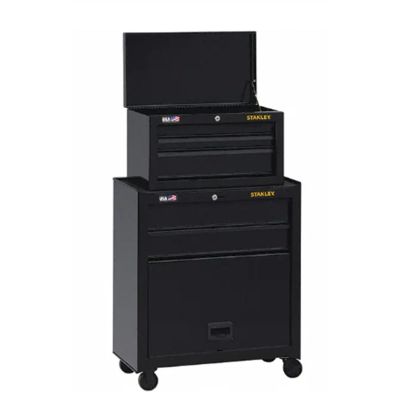 SNLSTST22656BK image(0) - Black & Decker Stanley 5-Drawer Chest and Cabinet, 26.5 i